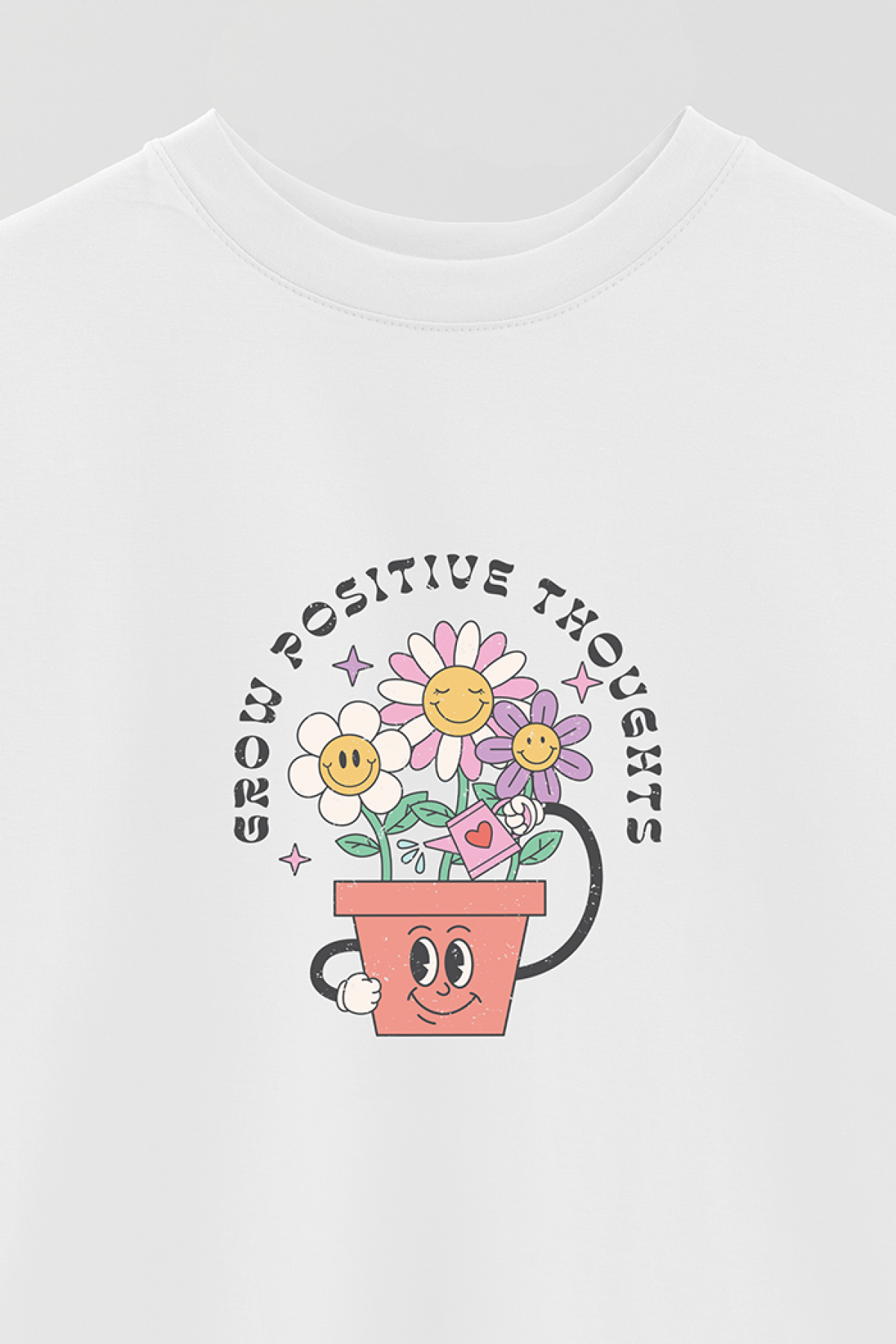 REMERA OVER ESTAMPADA RT2 GROW POSITIVE THOUGHTS