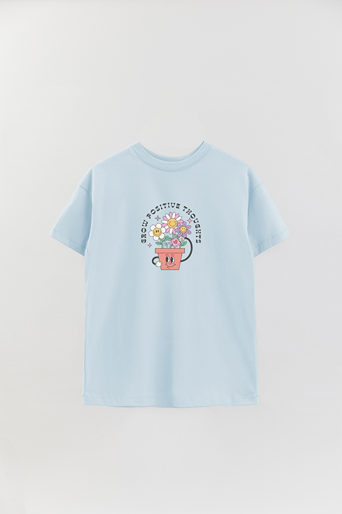 REMERA OVER ESTAMPADA RT2 GROW POSITIVE THOUGHTS