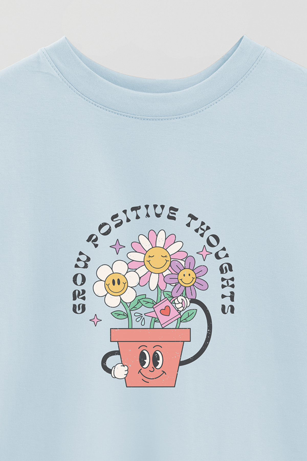 REMERA OVER ESTAMPADA RT2 GROW POSITIVE THOUGHTS