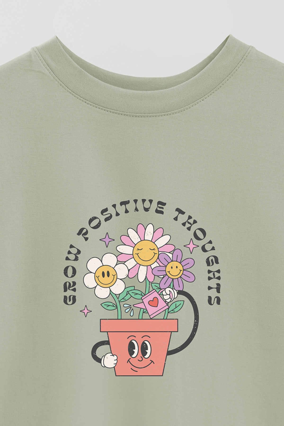 REMERA OVER ESTAMPADA RT2 GROW POSITIVE THOUGHTS