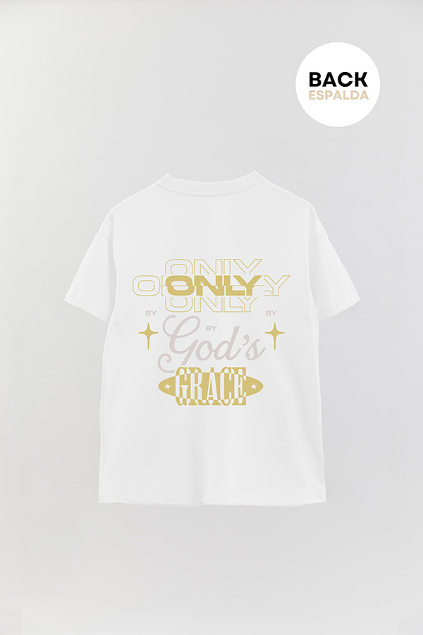 REMERA OVER ESTAMPADA UNISEX ESPALDA GRACE