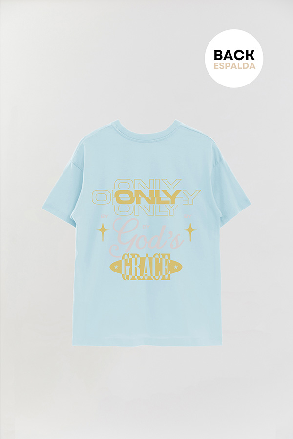 REMERA OVER ESTAMPADA UNISEX ESPALDA GRACE