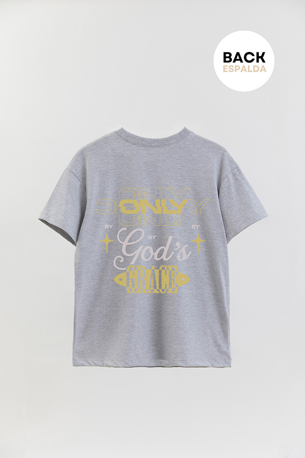 REMERA OVER ESTAMPADA UNISEX ESPALDA GRACE