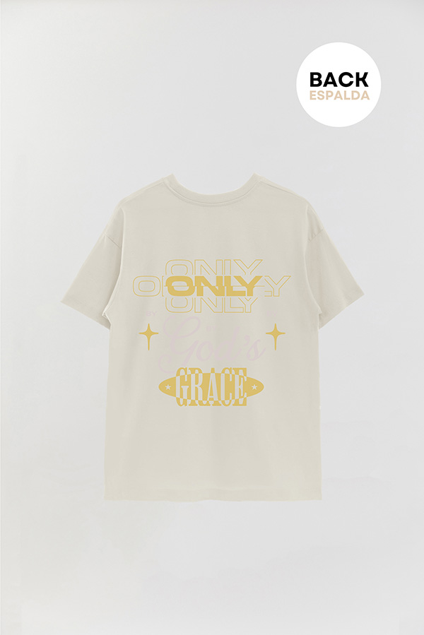 REMERA OVER ESTAMPADA UNISEX ESPALDA GRACE