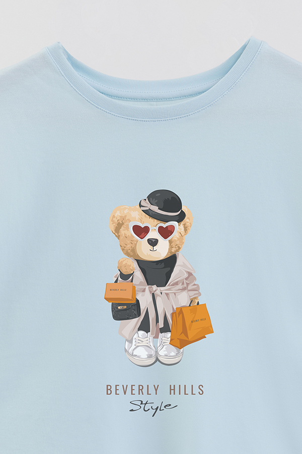 REMERA GB OVERSIZE TEDDY BEVERLY HILLS STYLE