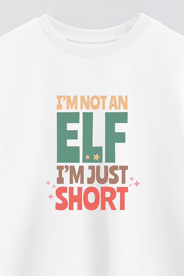 REMERA CROP NOT AN ELF