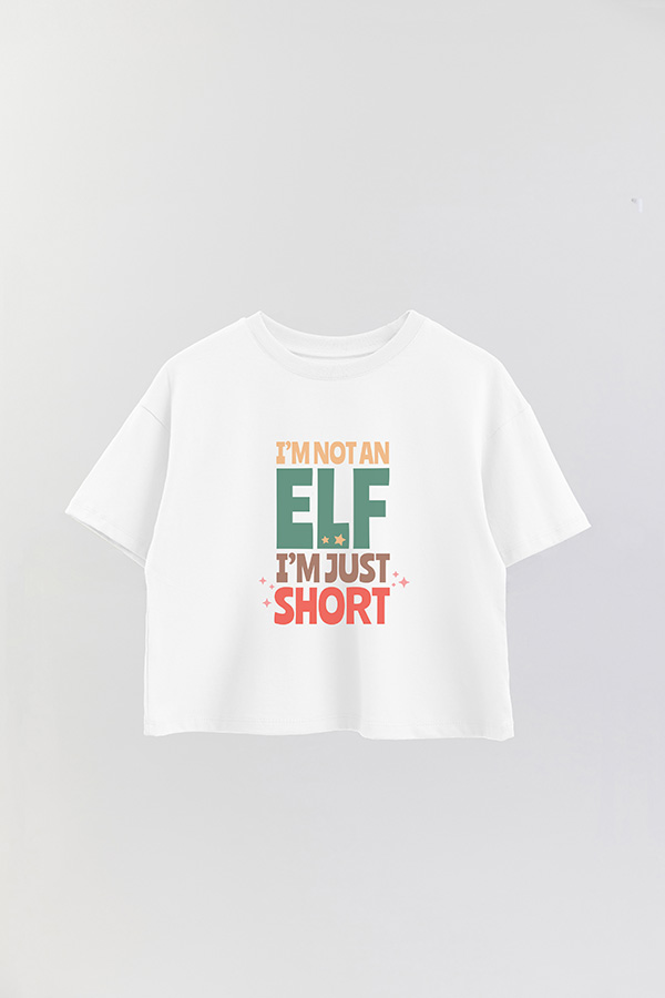 REMERA CROP NOT AN ELF