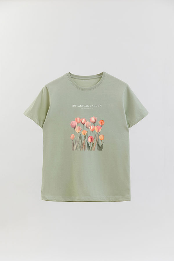 REMERA BASICA ESTAMPADA GARDEN 11