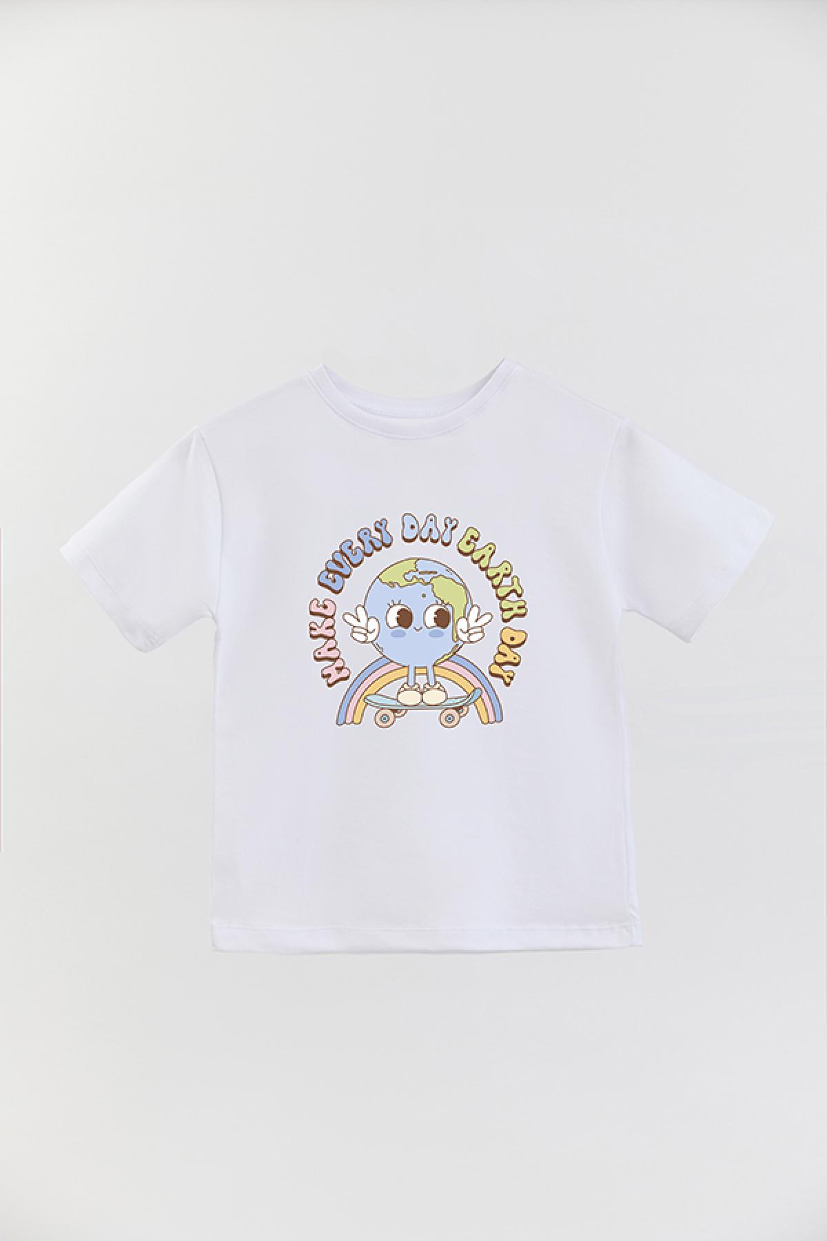 REMERA BASIC GIRL RT MAKE EVERYDAY EARTHDAY