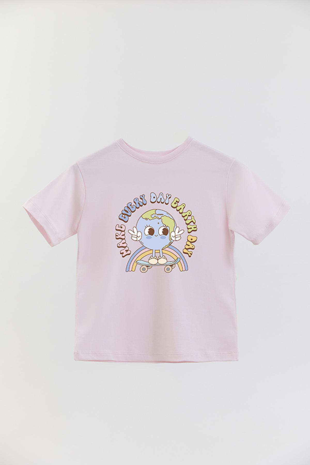 REMERA BASIC GIRL RT MAKE EVERYDAY EARTHDAY