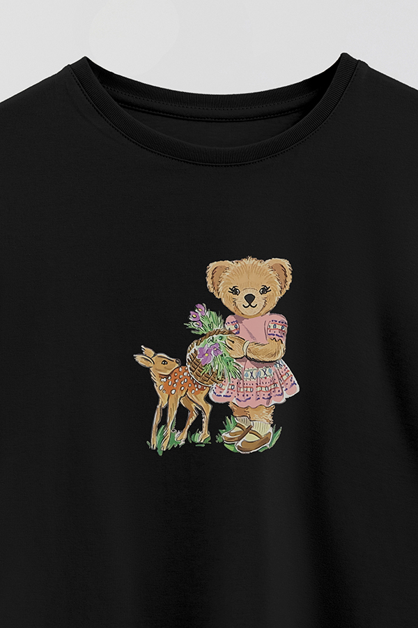REMERA GB OVERSIZE PINK DEAR BEAR