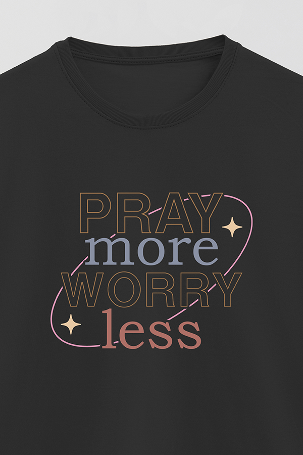 REMERA BASICA UNISEX VRS PRAY MORE