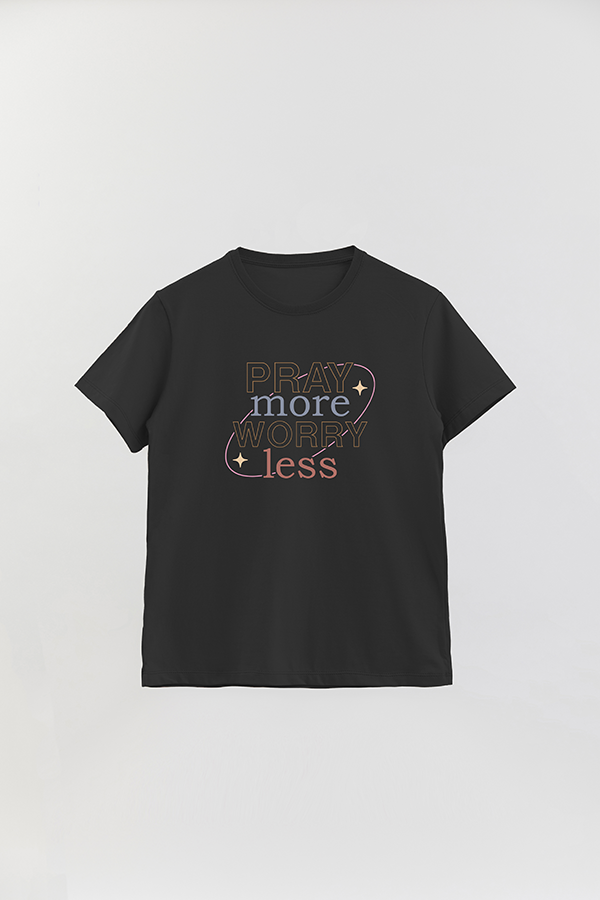 REMERA BASICA UNISEX VRS PRAY MORE