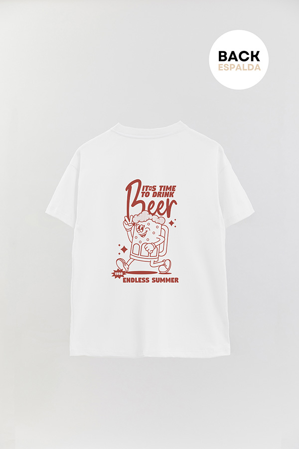 REMERA OVER FB CARTOON BEER