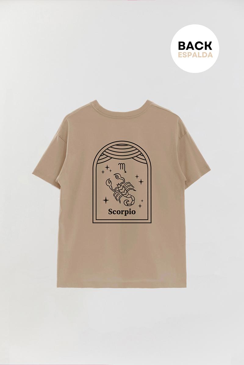 REMERA OVER ESTAMPADA UNISEX SIGNS SCORPIO