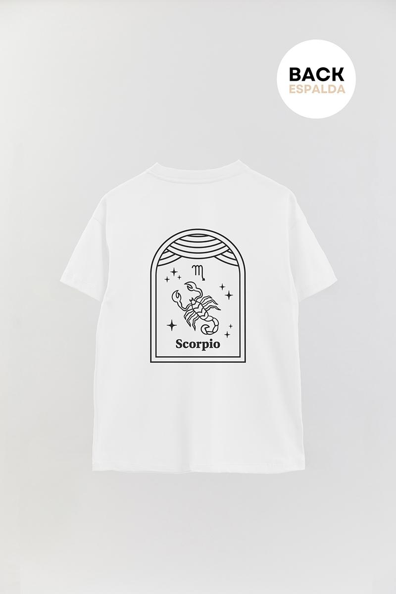 REMERA OVER ESTAMPADA UNISEX SIGNS SCORPIO