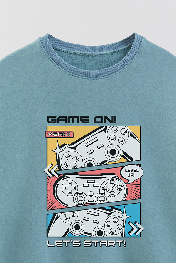 BUZO CREWNECK RUSTICO GAME ON LET'S START