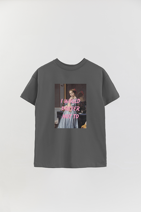 REMERA OVER ESTAMPADA ART COLLECTION 61 I WOULD PREFER NOT TO