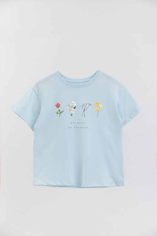 REMERA GIRL OVER NO RAIN NO FLOWER