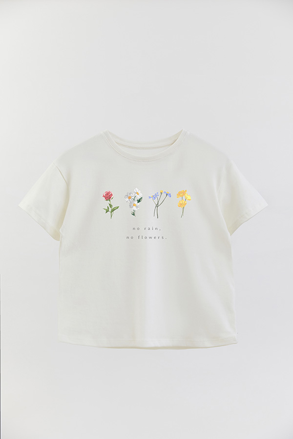 REMERA GIRL OVER NO RAIN NO FLOWER
