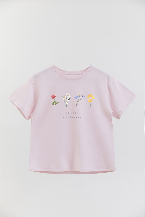 REMERA GIRL OVER NO RAIN NO FLOWER