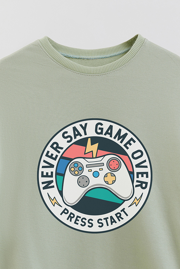 BUZO CREWNECK RUSTICO GAME ON STAR
