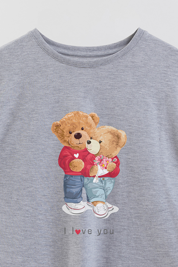 REMERA GB OVERSIZE LOVE U