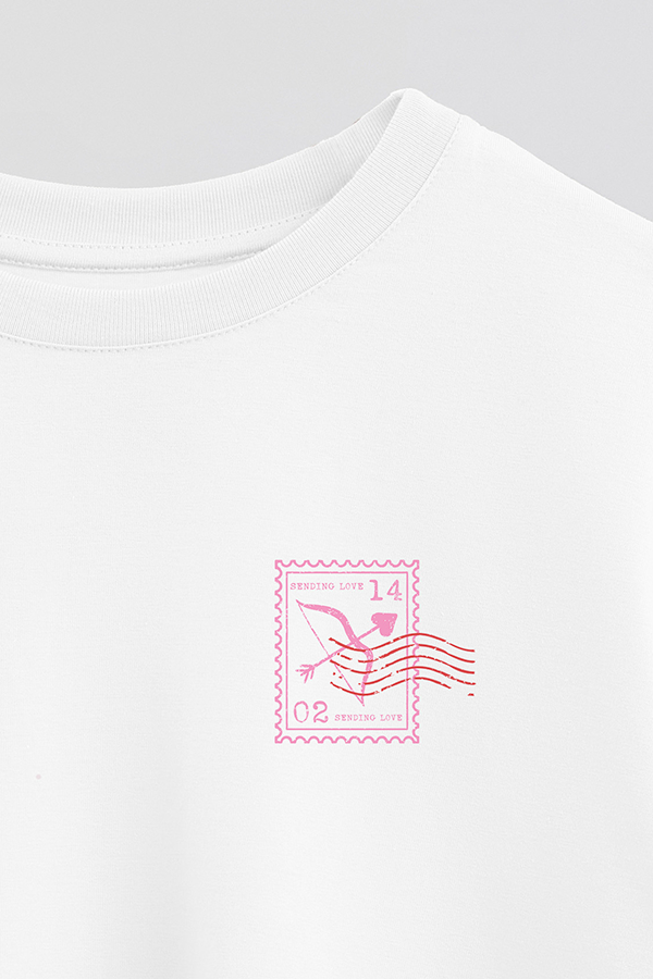 REMERA CROP ESTAMPADA VALENTINE STAMP 12