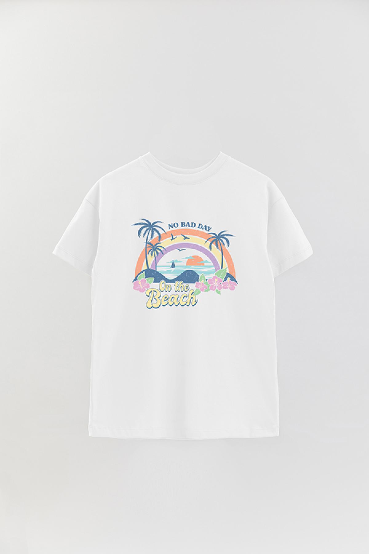 REMERA OVER ESTAMPADA SM2 NO BAD DAY