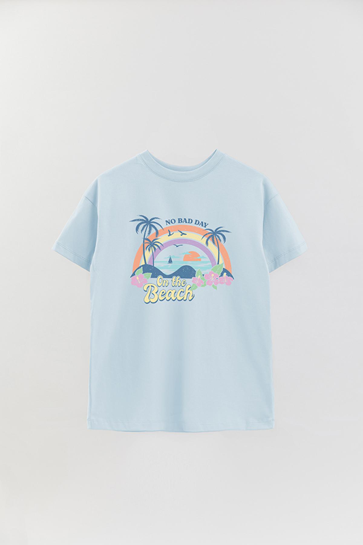 REMERA OVER ESTAMPADA SM2 NO BAD DAY