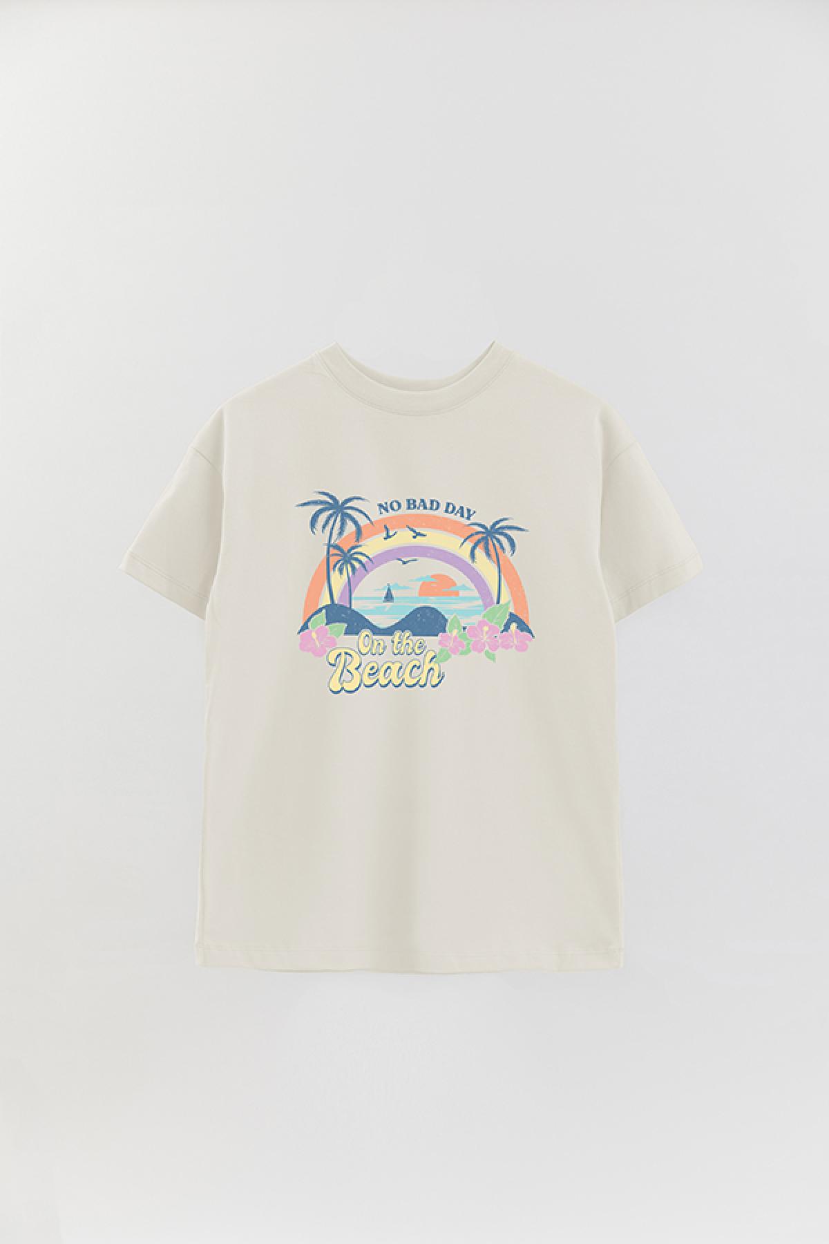 REMERA OVER ESTAMPADA SM2 NO BAD DAY