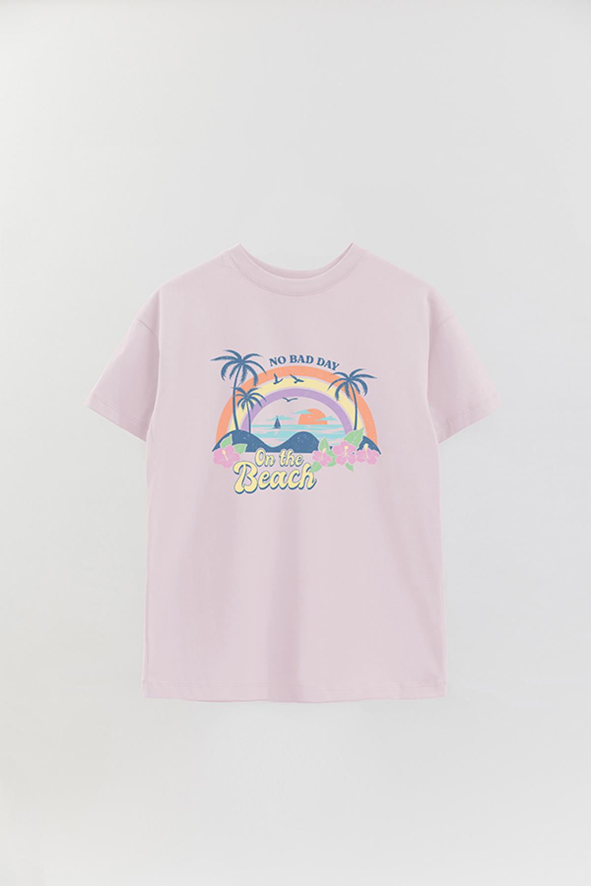 REMERA OVER ESTAMPADA SM2 NO BAD DAY
