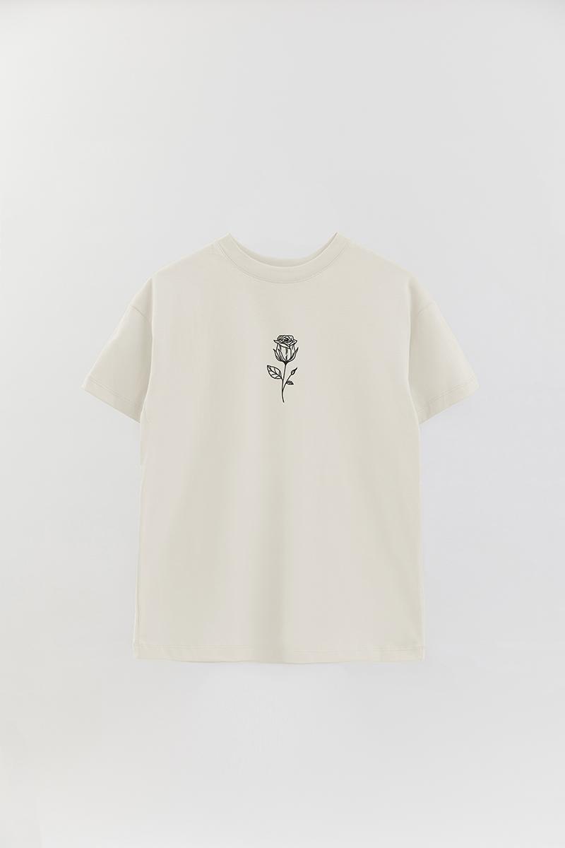REMERA OVER ESTAMPADA UNISEX ROSE 2