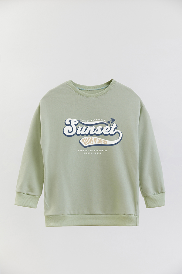 BUZO CREWNECK RUSTICO VARSITY GIRL SUNSET