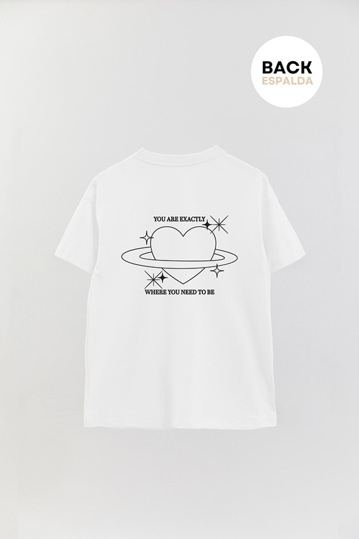 REMERA OVER ESTAMPADA AESTHETIC WHERE YOU NEED TO BE