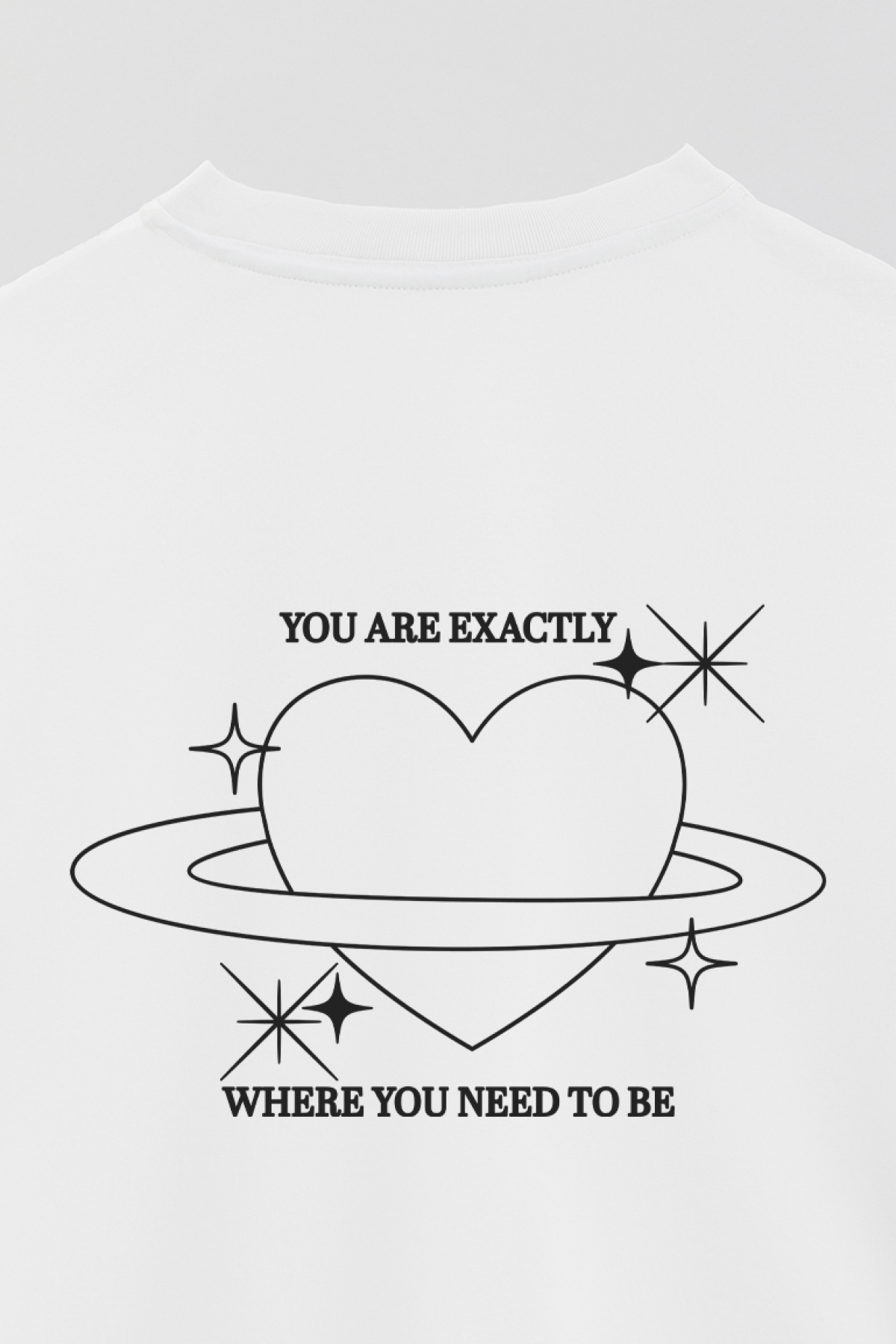 REMERA OVER ESTAMPADA AESTHETIC WHERE YOU NEED TO BE