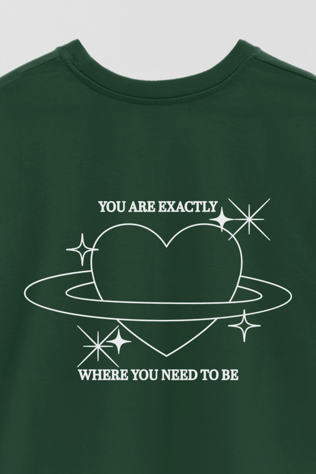 REMERA OVER ESTAMPADA AESTHETIC WHERE YOU NEED TO BE