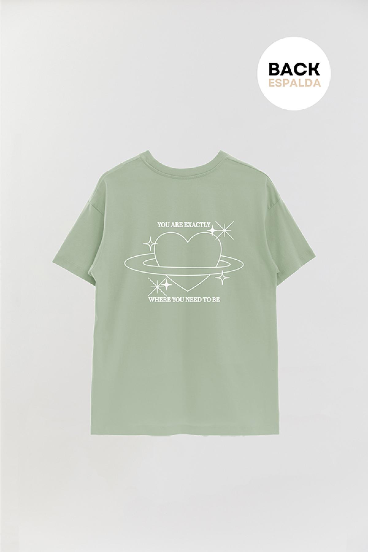 REMERA OVER ESTAMPADA AESTHETIC WHERE YOU NEED TO BE