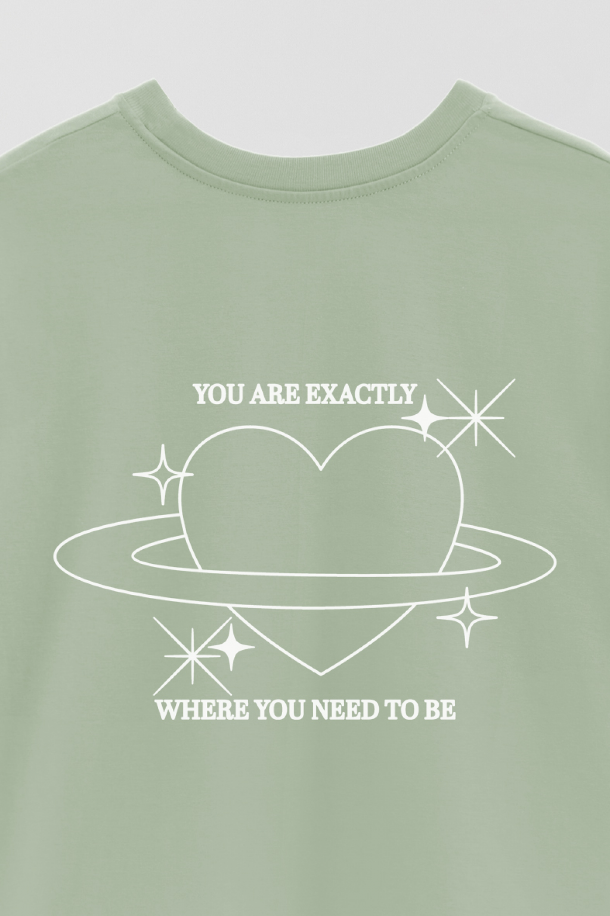 REMERA OVER ESTAMPADA AESTHETIC WHERE YOU NEED TO BE