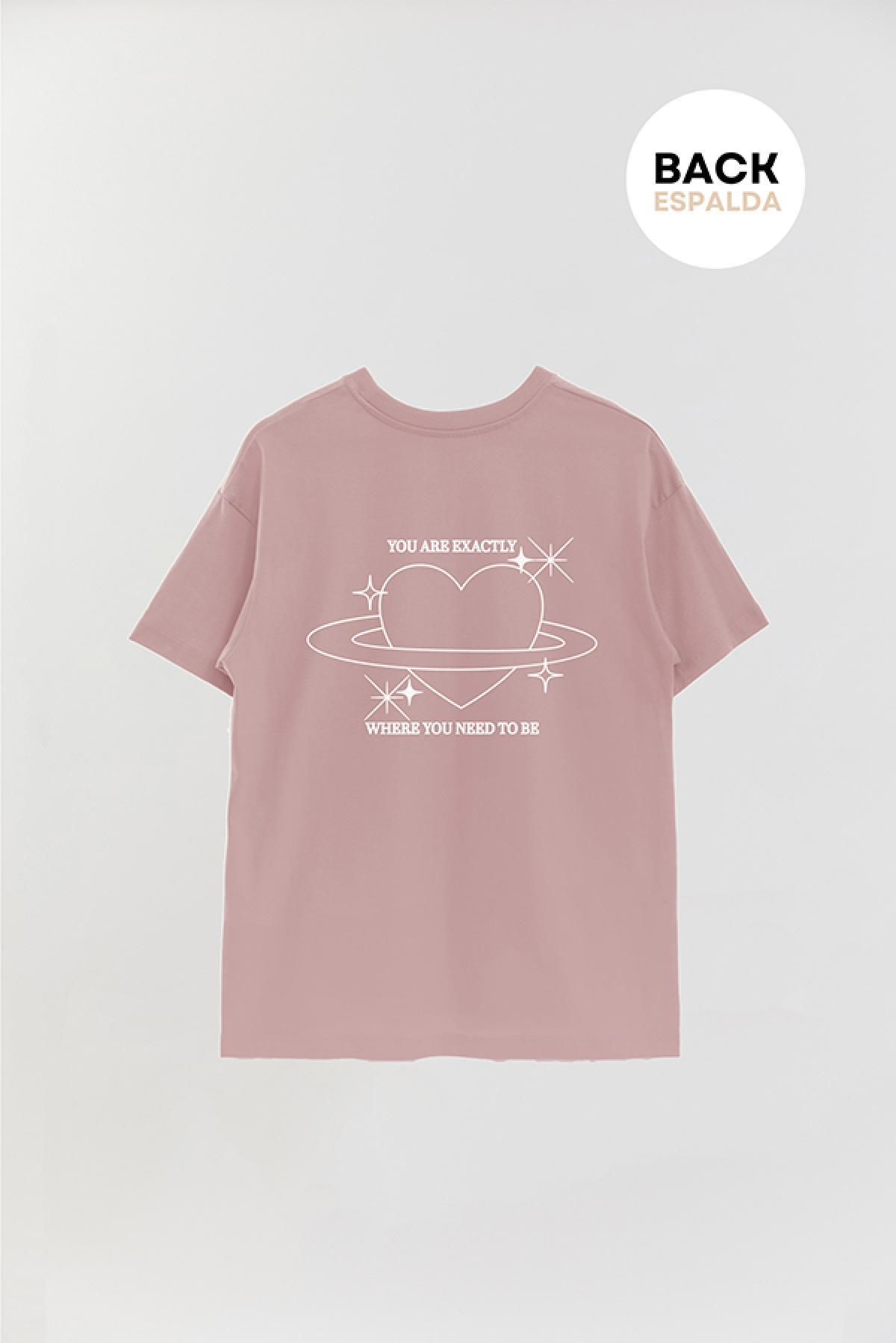 REMERA OVER ESTAMPADA AESTHETIC WHERE YOU NEED TO BE