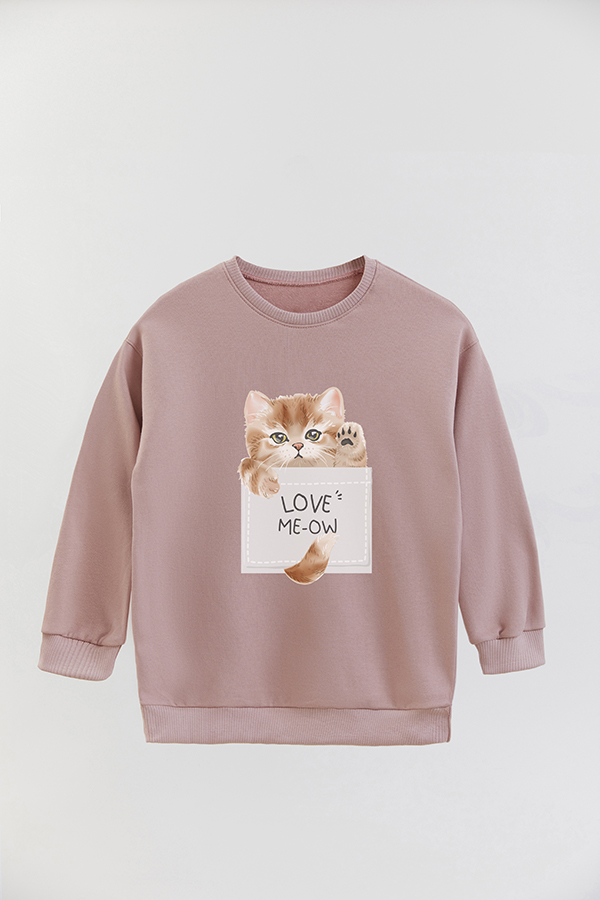 BUZO CREWNECK RUSTICO KITTY DREAMS LOVE
