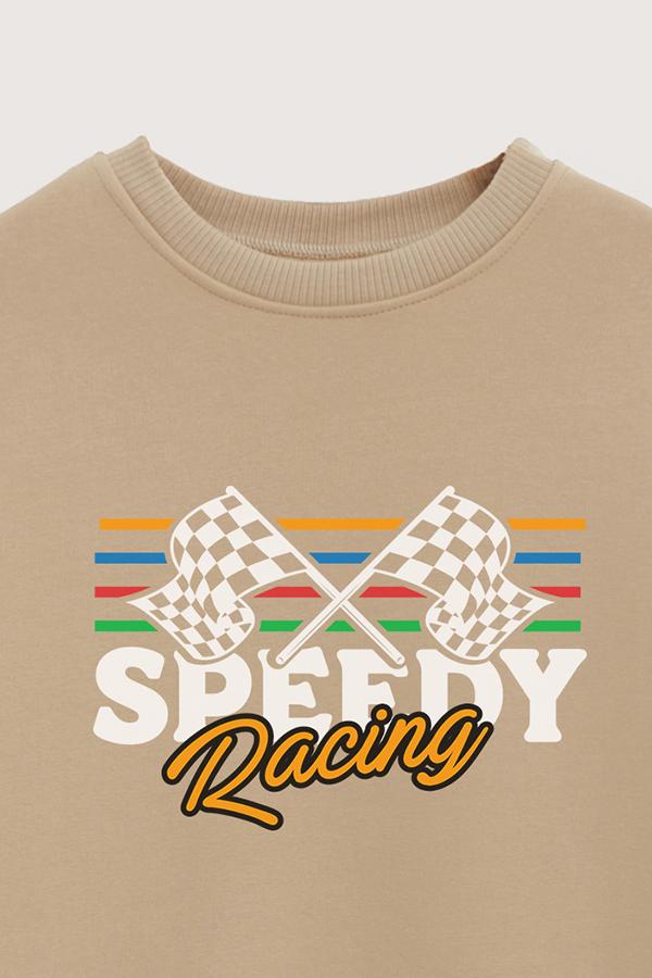 BUZO CREWNECK ESTAMPADO STREET MOOD SPEEDY RACING