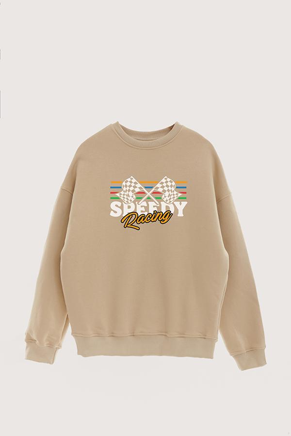 BUZO CREWNECK ESTAMPADO STREET MOOD SPEEDY RACING