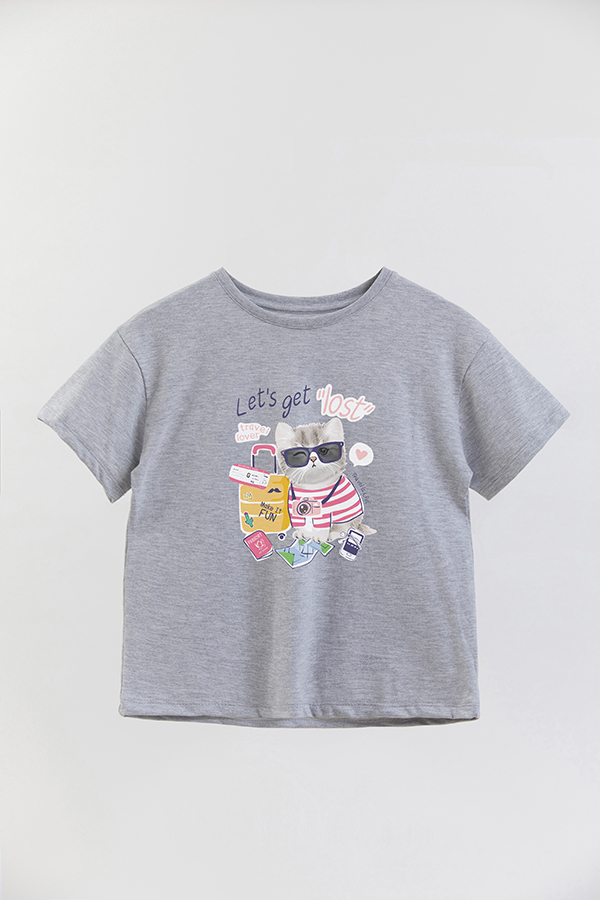 REMERA GIRL OVER KITTY DREAMS TRAVEL LOVER