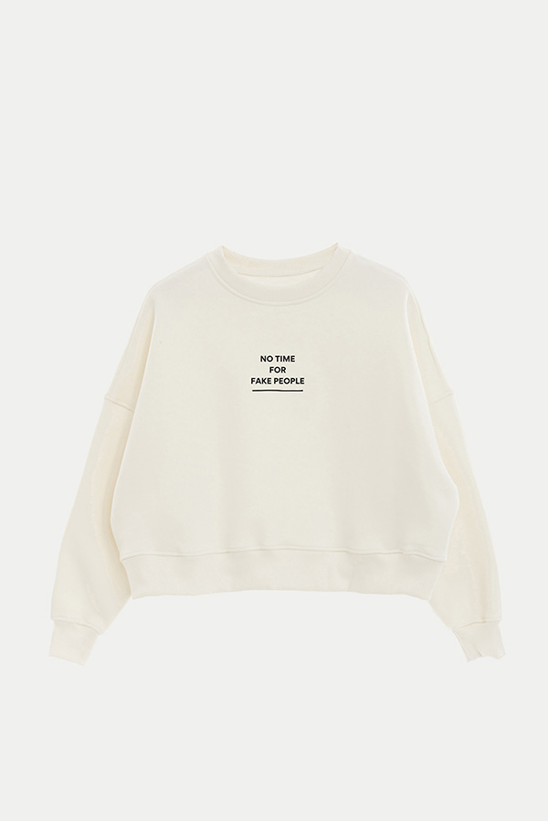 BUZO CROP ESTAMPADO MNM FAKE PEOPLE