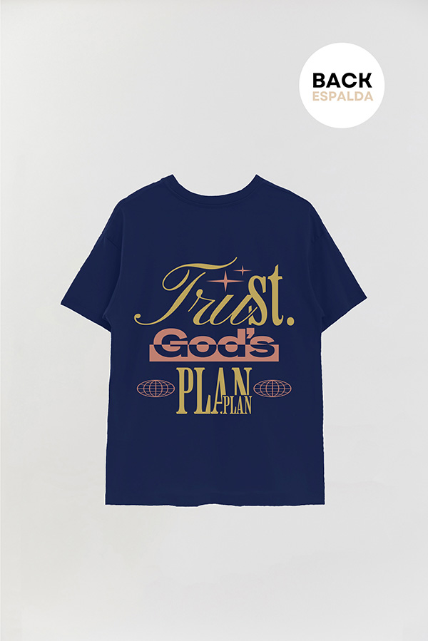 REMERA OVER ESTAMPADA UNISEX ESPALDA TRUST 1