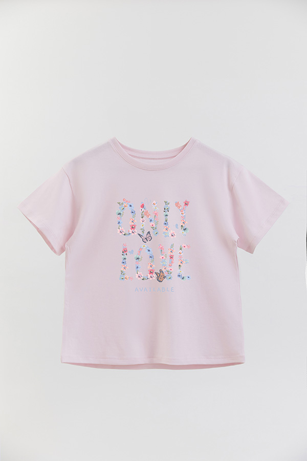 REMERA GIRL OVER ONLY LOVE