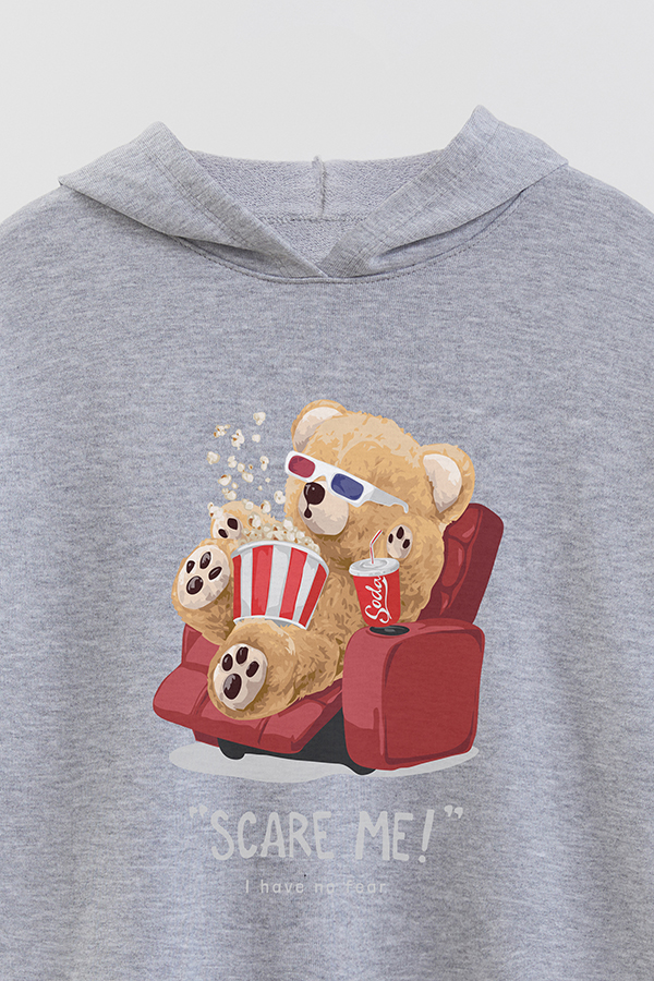 HOODIE RUSTICO KID TEDDY SCARE ME