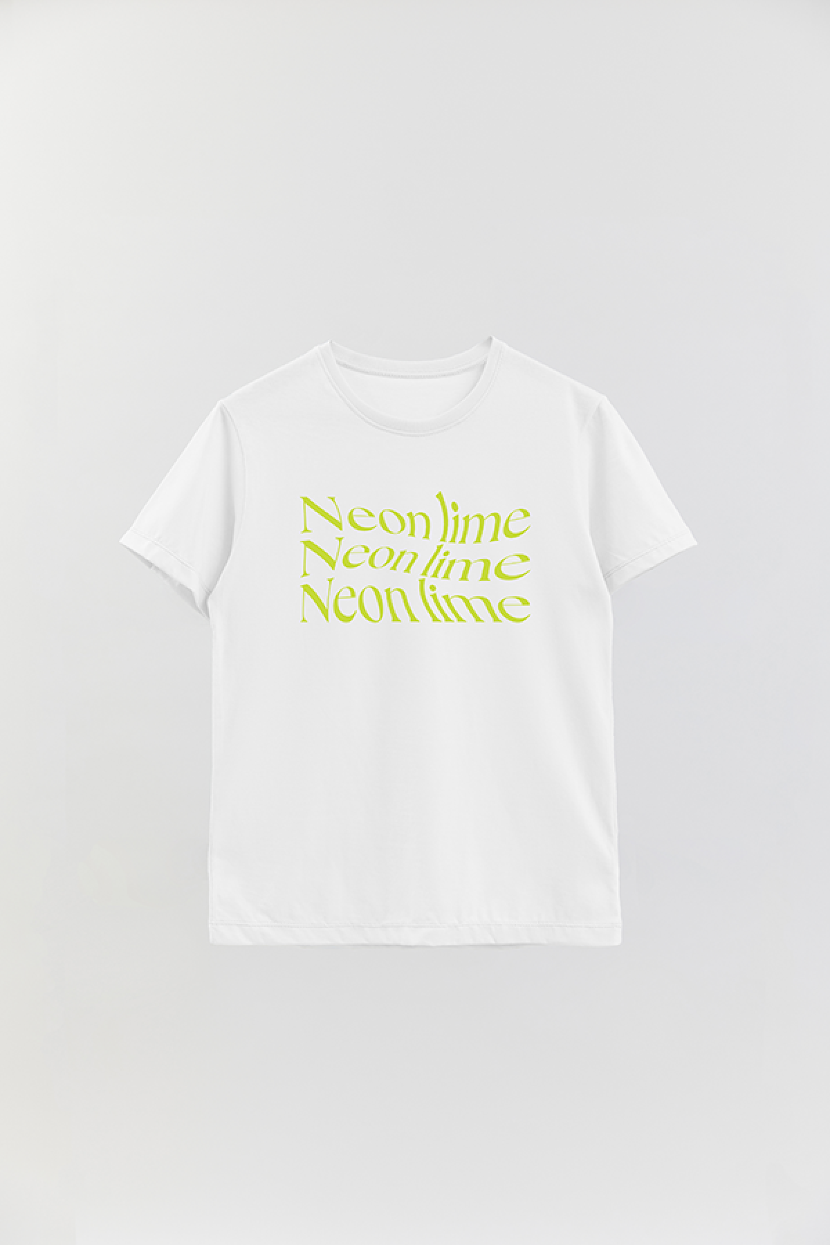 REMERA BASICA ESTAMPADA WCV NEON LIME