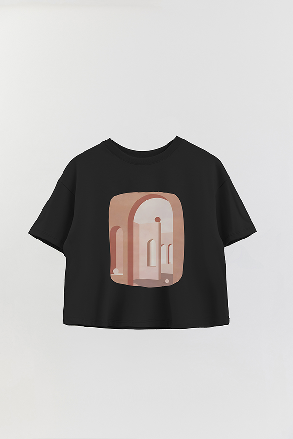REMERA CROP ESTAMPADA ART 93